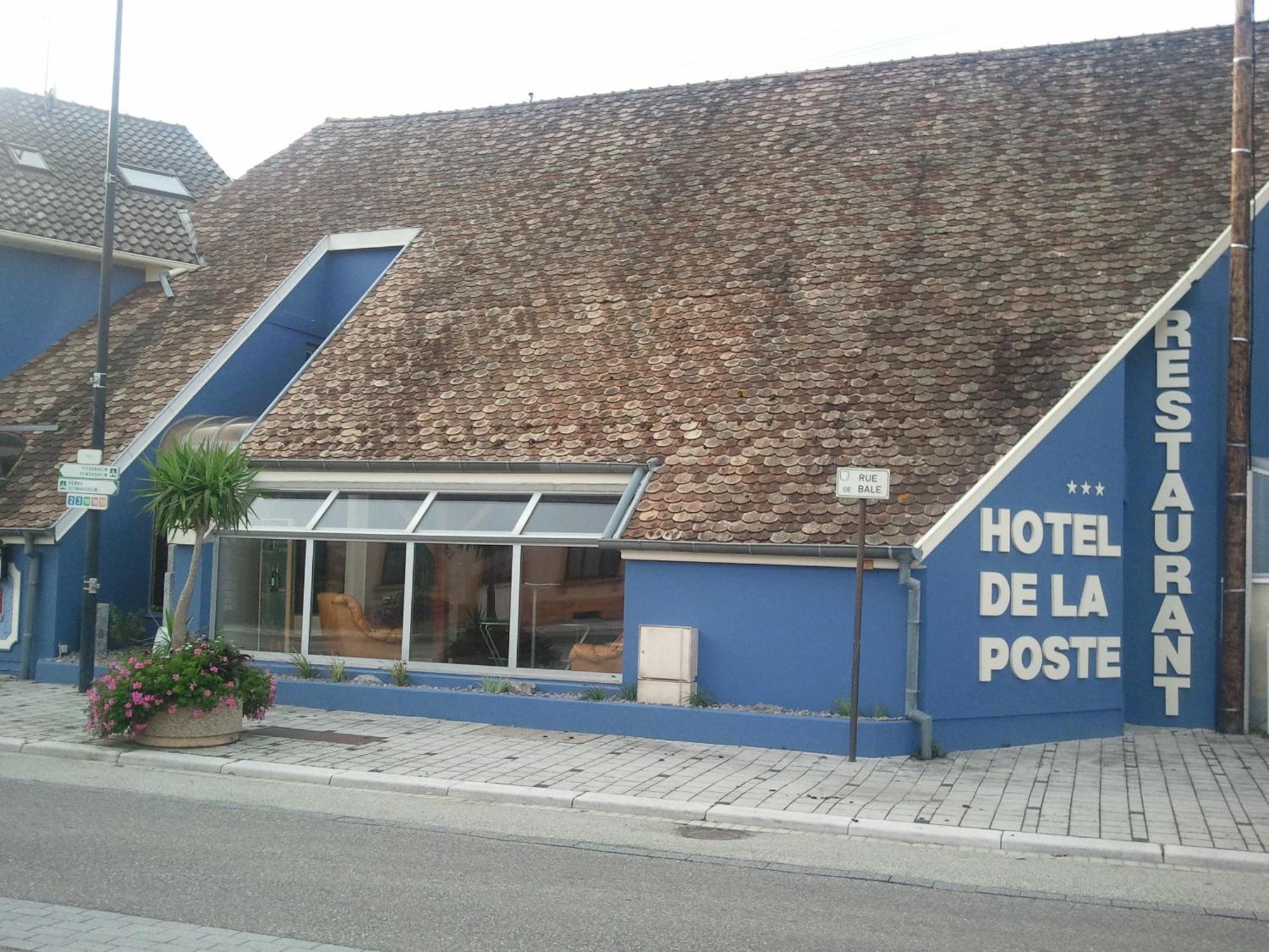 Hotel Restaurant De La Poste Mulhouse Ottmarsheim Bantzenheim Exterior foto
