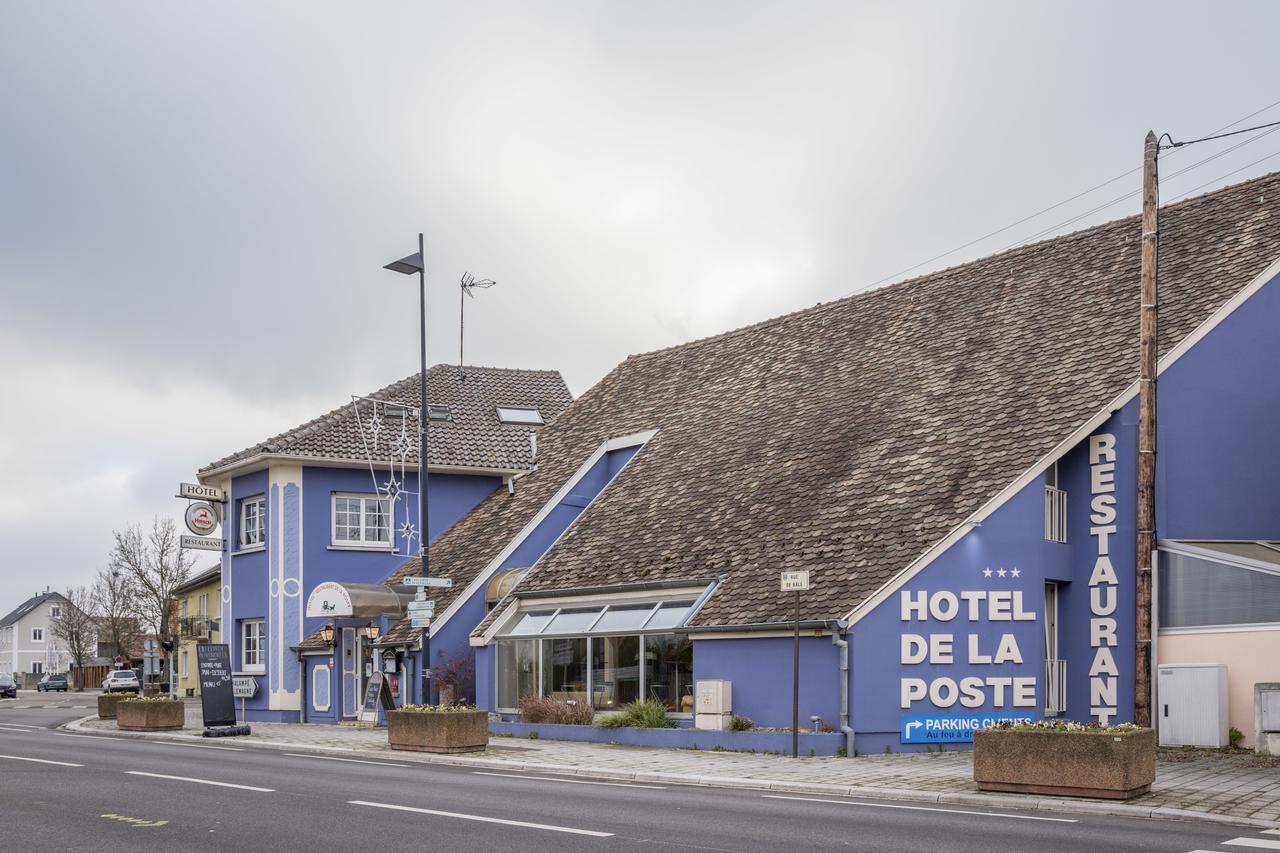 Hotel Restaurant De La Poste Mulhouse Ottmarsheim Bantzenheim Exterior foto